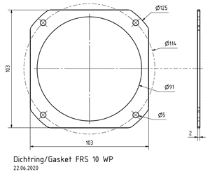 Gasket for FRS 10 WP