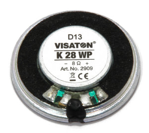 Visaton K 28 WP, 8 Ohm, 1.1 Inch - Full Range Waterproof Miniature Speaker
