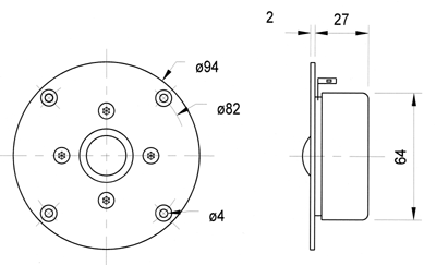 G 20 SC · 8 Ω · part 1185 — Dimension drawing