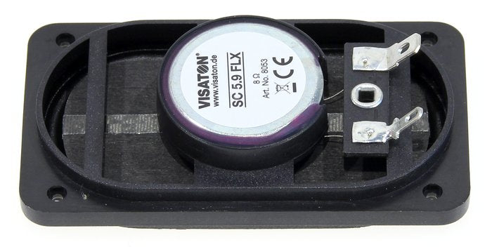 SC 5.9 FLX · 8 Ω · part 8053 — Rear view and connections