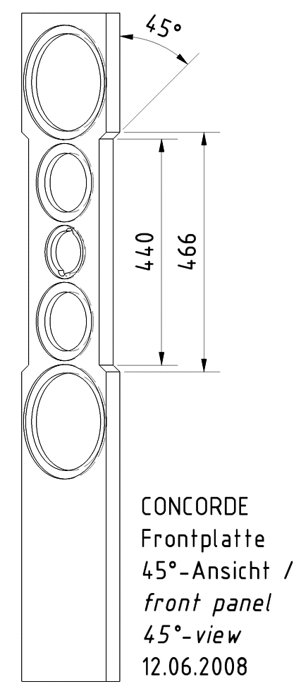 CONCORDE MK III · part 5943 — Cabinet construction drawing