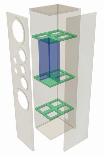 EXPERIENCE V 20 · part 5965 — Exploded cabinet drawing