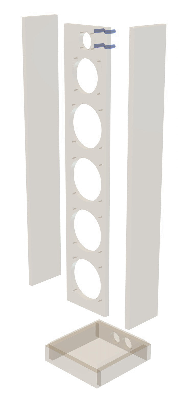 NoBox 170 · part 5885 — Exploded cabinet drawing