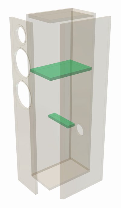 CLOU · part 5961 — Exploded cabinet drawing