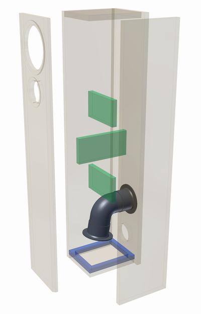 VIB 170 AL · part 5914 — Exploded cabinet drawing