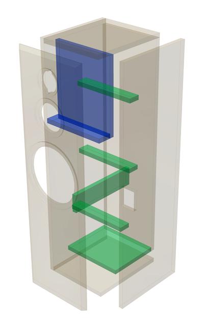 CONGA · part 5942 — Exploded cabinet drawing