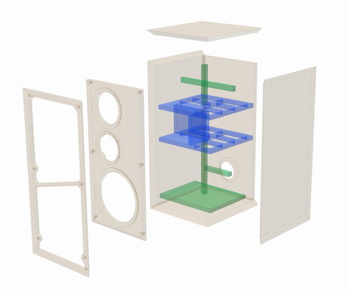 NIMROD · part 5873 — Exploded cabinet drawing