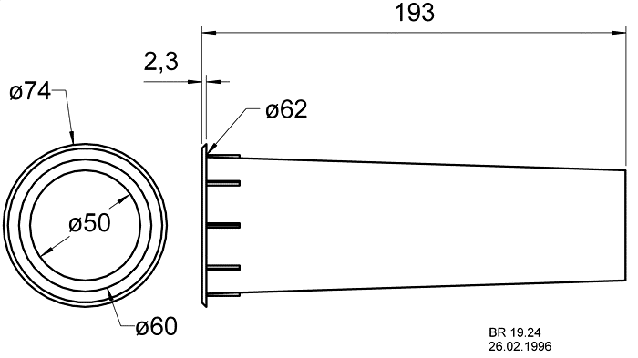 BR 19.24 — Mounting drawing