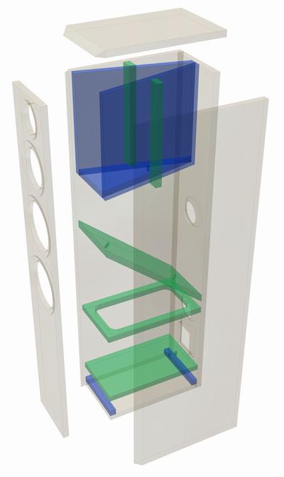 ATLANTIS · part 5950 — Exploded cabinet drawing