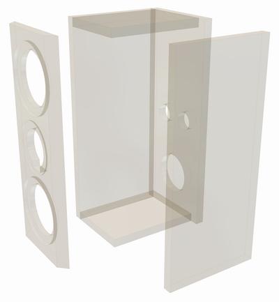 ARIA 2 LIGHT · part 5955 — Exploded cabinet drawing