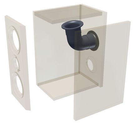 COUPLET LIGHT · part 5928 — Exploded cabinet drawing