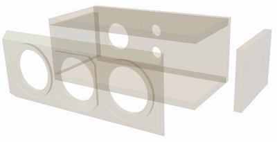 ARIA 2 MHT CENTER · part 5947 — Exploded cabinet drawing